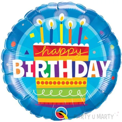 balon foliowy tort qualatex 9 rnd