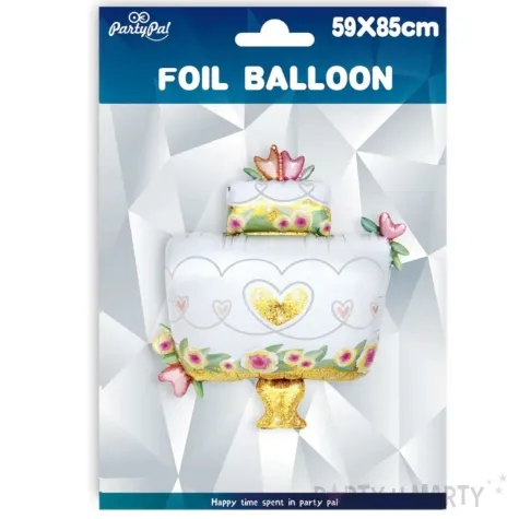 balon foliowy tort z sercami partypal 33 shp