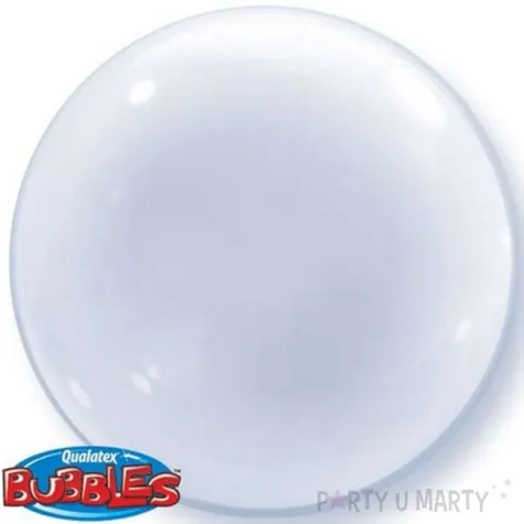 balon foliowy transparentny qualatex bubbles 24 orb