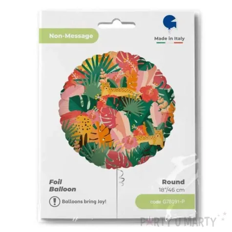 balon foliowy tropikalna dzungla grabo 18 rnd