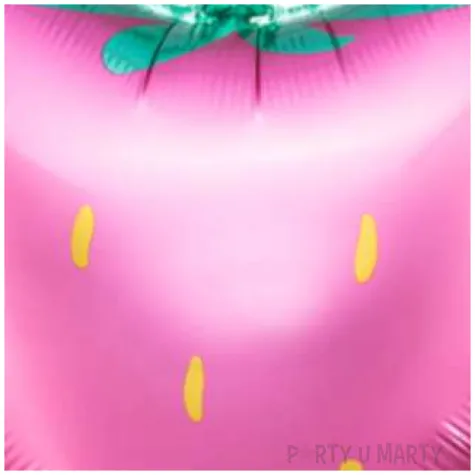 balon foliowy truskawka rozowy partydeco 17 hrt