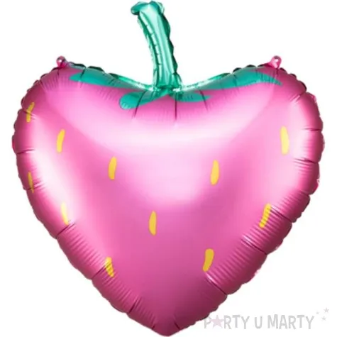 balon foliowy truskawka rozowy partydeco 17 hrt