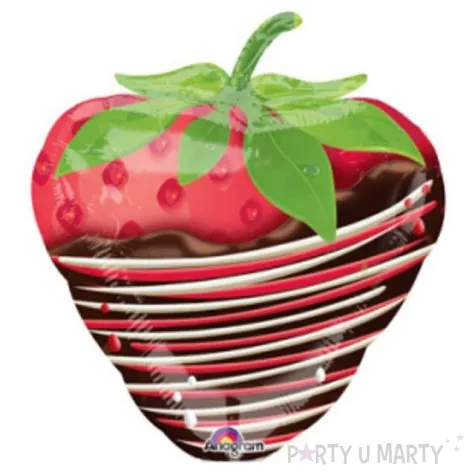 balon foliowy truskawka w czekoladzie amscan 10 shp