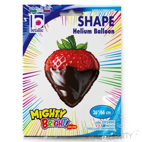 balon foliowy truskawka w czekoladzie grabo 26 shp