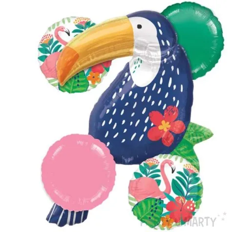 balon foliowy tukan tropical jungle amscan zestaw
