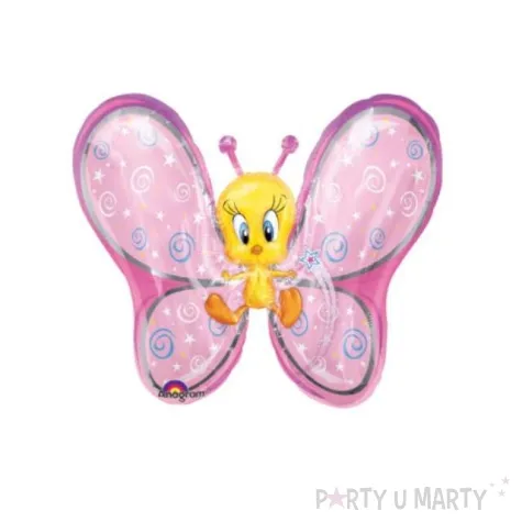 balon foliowy tweety motyl rozowy qualatex 24 shp