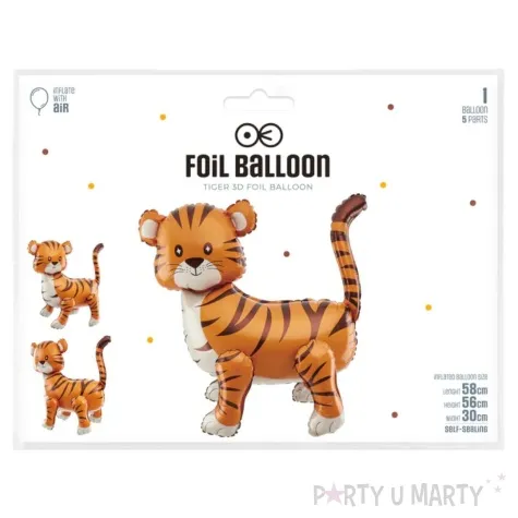 balon foliowy tygrys stojacy partypal 23 shp