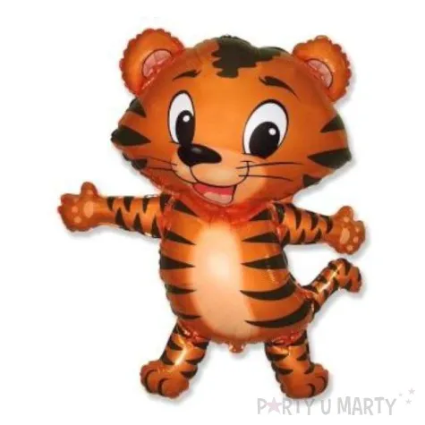 balon foliowy tygrysek w czarne paski flexmetal 14 shp