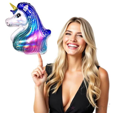 balon foliowy unicorn holograficzny jix 38 shp