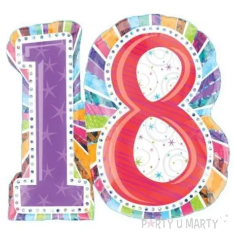 balon foliowy urodziny 18 amscan 28 shp
