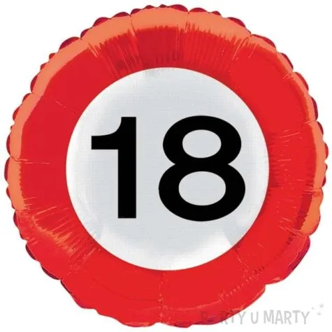balon foliowy urodziny 18 folat 18 rnd