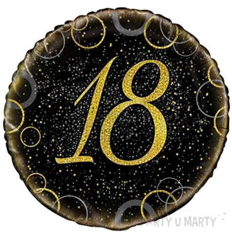 balon foliowy urodziny 18 glitz unique 18 rnd