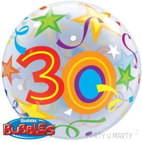 balon foliowy urodziny 30 qualatex bubbles 22 orb
