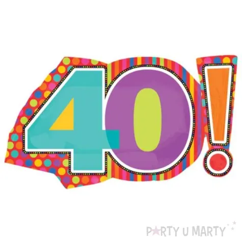 balon foliowy urodziny 40 amscan 29 shp