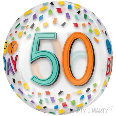 balon foliowy urodziny 50 amscan 16 orb