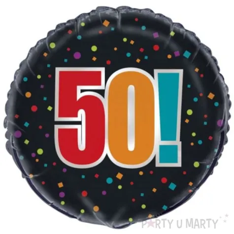 balon foliowy urodziny 50 unique 18 rnd