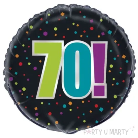 balon foliowy urodziny 70 unique 18 rnd
