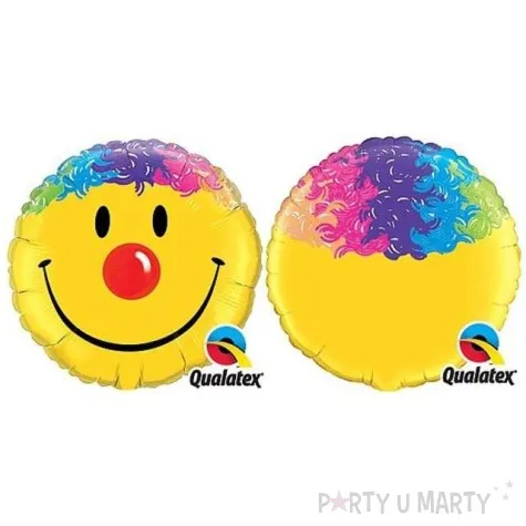 balon foliowy usmiech klauna qualatex 18 rnd