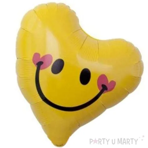 balon foliowy usmiechniete serce zolty takarakosan 14 hrt
