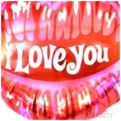 balon foliowy usta i love you czerwony jix 23 shp