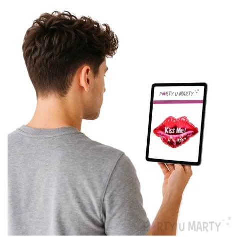 balon foliowy usta kiss me czerwony jix 20 shp