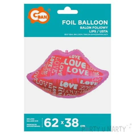 balon foliowy usta love godan 24 shp
