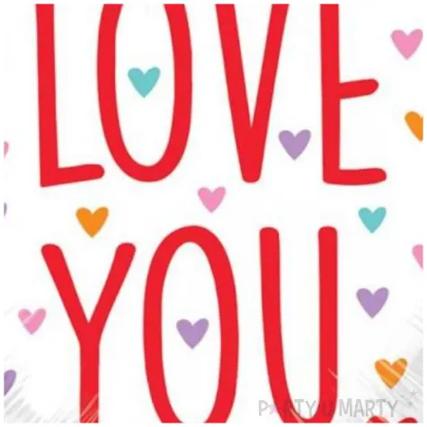 balon foliowy walentynki serce love you bialy qualatex 18 hrt