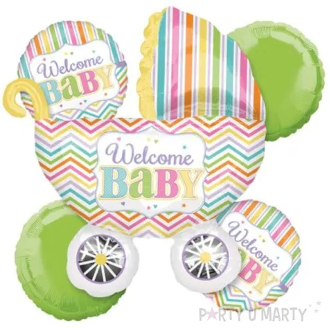 balon foliowy welcome baby amscan zestaw