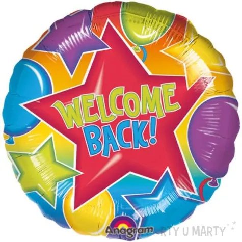 balon foliowy welcome back amscan 17 rnd