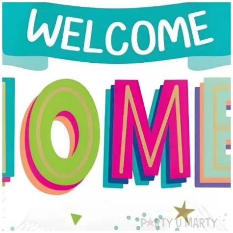 balon foliowy welcome home amscan 18 rnd