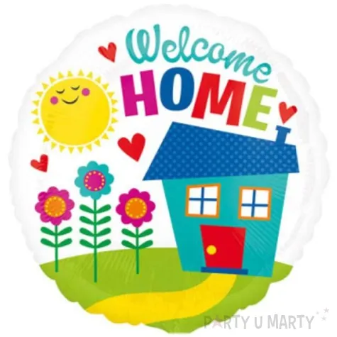 balon foliowy welcome home amscan 18 rnd