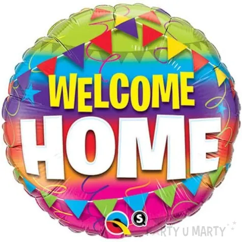 balon foliowy welcome home qualatex 18 rnd