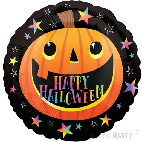 balon foliowy wesola dynia czarny amscan 18 rnd