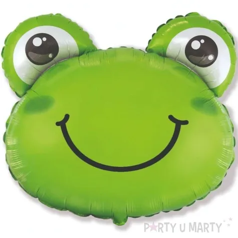 balon foliowy wesola zaba zielony flexmetal 10 shp