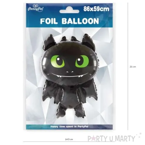 balon foliowy wesoly smok czarny partypal 34 shp