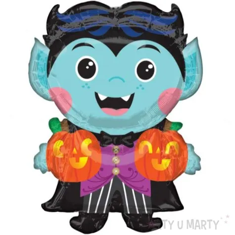 balon foliowy wesoly wampir niebieski amscan 24 shp