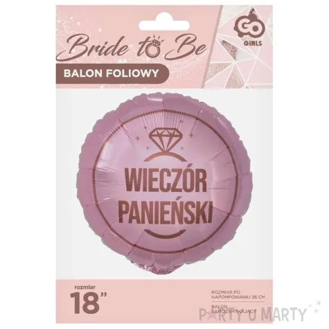 balon foliowy wieczor panienski pierscionek godan 18 rnd