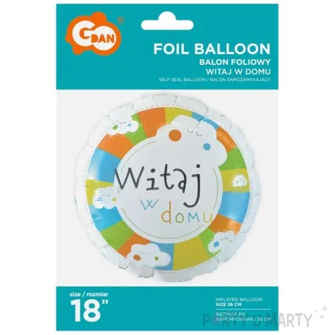 balon foliowy witaj w domu godan 18 rnd