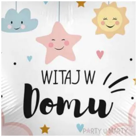 balon foliowy witaj w domu serce premioloon 17 hrt