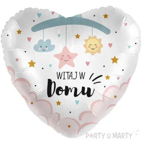 balon foliowy witaj w domu serce premioloon 17 hrt