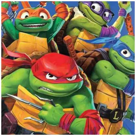 balon foliowy wojownicze zolwie ninja teenage mutant ninja turtle amscan 18 rnd