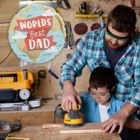 balon foliowy worlds best dad dzien ojca amscan 18 rnd