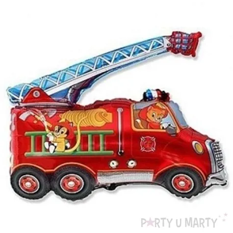 balon foliowy woz strazacki czerwony flexmetal 24 shp