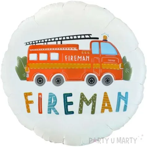 balon foliowy woz strazacki fireman godan 18 rnd