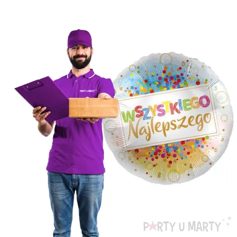 balon foliowy wszystkiego najlepszego premioloon 17 rnd