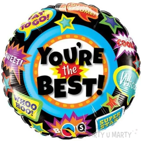 balon foliowy you are the best qualatex 18 rnd