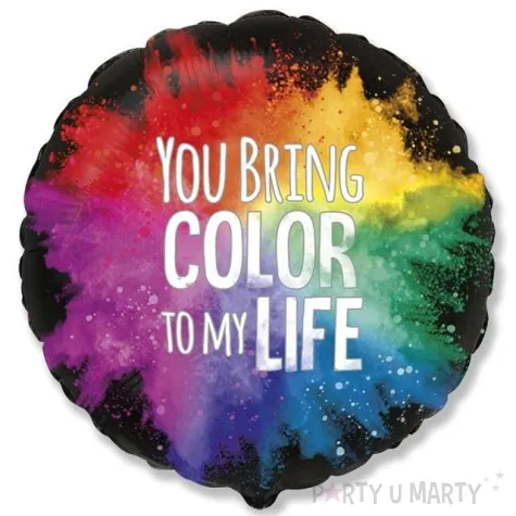 balon foliowy you bring color flexmetal 18 rnd