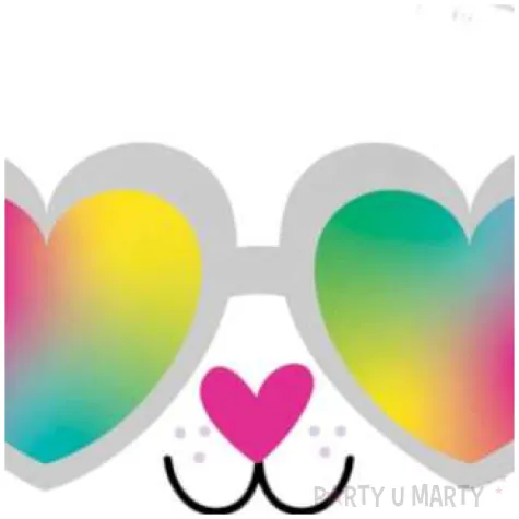 balon foliowy zakochany kotek bialy amscan 17 rnd