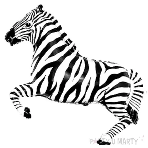 balon foliowy zebra czarny flexmetal 24 shp