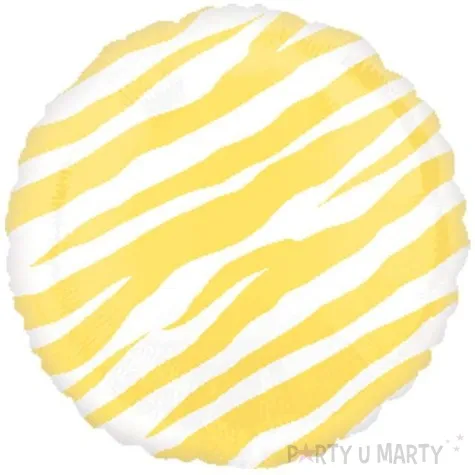 balon foliowy zebra deco zolty oem 18 rnd